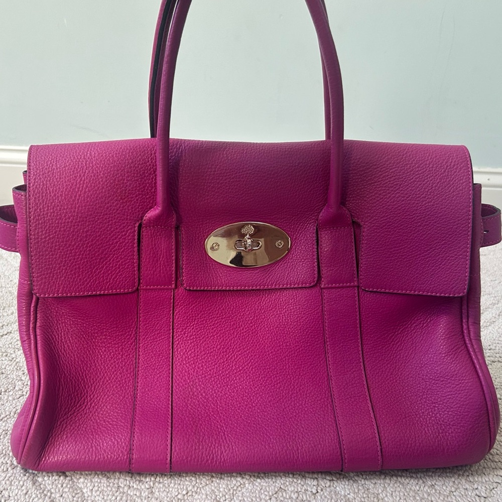 Mulberry Bayswater Bag in Fuchsia Pink